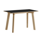 HAY CPH215 Deux 2.0 bänk 75 cm Black laminate-untreated beech