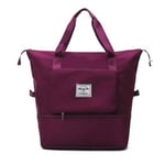 Rosa Resväska Gym Bag Sport Duffel Set Fällbar Annat Barn Bagage Vattentät Herr Resväskor Stor Kapacitet Lila Purple