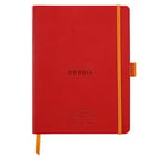 RHODIA 117793C - Carnet Souple Meeting Coquelicot - A5+ 16 x 21 cm - Pré-Imprimé Date/Notes/Action - 160 pages Détachables - Papier 90 g/m² - Marque-Page, Porte-Crayon - Simili Cuir - Rhodiarama