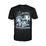 Funko Boxed Tee: Harry Potter Holiday - Ron, Hermione, Harry - Extra Large - (XL) - T-Shirt - Vêtements - Idée de à Manches Courtes pour Les Adultes Les Hommes et Les Femmes