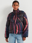 PS PAUL SMITH Swirl Print Padded Coat - Blue, Blue, Size M, Women