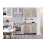 TACOMA Buffet de cuisine L 100 cm - decor chene