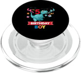 Birthday Boy 5 Funny 5-Year-Old Celebration PopSockets PopGrip for MagSafe