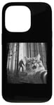 Coque pour iPhone 13 Pro Tee-shirt avec photo de chat drôle avec photo de Bigfoot