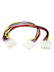 StarTech.com LP4 to 2x LP4 Power Y Splitter Cable