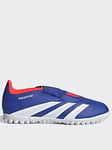 adidas Junior Predator Club Velcro Astro Turf Football Boot -blue, Blue, Size 12