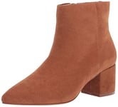 The Drop Women's Jessi Side-Zip Block-Heel Boot, Cognac, 4 UK