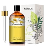 PHATOIL Huile Essentielle Camomille Romaine 100 ml, Huile Essentielle Pure Naturelle pour Diffuseur, Huiles de Camomille pour Aromathérapie, Humidificateur