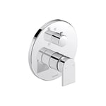 Duravit Tulum by Starck Mitigeur monocommande de douche encastré, robinet douche avec cartouche céramique, robinet salle bain, robinetterie, chromé