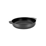 Ibili Indubasic Serving Dish, 20 cm, Aluminium, Non-Stick, Suitable for Induction Hobs, Black