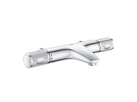 Grohe Grohtherm 1000 Performance, Krom, Metall, Vägg, Roterande Kranvred, Dubbel, 1/2