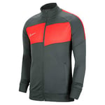 Nike Men's Academy Pro Knit Jacket, Anthracite/Bright Crimson/White, Small