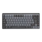 Logitech Master Series MX Mechanical Mini - tangentbord - QWERTY - nordiskt (danska/finska/norska/svenska) - grafit Inmatningsenhet