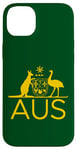 iPhone 14 Plus AUSTRALIA KANGAROO AND EMU COAT OF ARMS AUS AUSSIE SPORTS Case