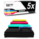 5x Eurotone Cartridge Replaces Kyocera TK 540 C TK 540 K TK 540 M Y TK540