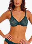 Wacoal Halo Lace Wired Bra, Dark Sea