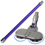 Hard Floor Polisher Tool for DYSON DC59 V6 Vacuum + Extension Tube Rod Purple