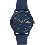 Lacoste Montre Analogique à Quartz pour Femme avec Bracelet en Silicone Bleu Marin - 2001067