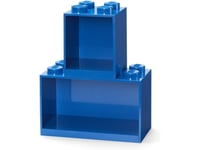 Room Copenhagen Room Copenhagen Lego Regal Brick Shelf 8+4, Set 41171731 (Blue, 2 Shelves)