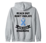 Reach Out Don't Isolate with Eagle Syndrome Zip Hoodie