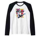 Marvel Spider-Man Miles Morales Ghost-Spider Web-Swing Trio Raglan Baseball Tee