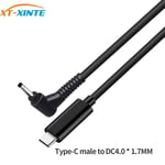 1,5m USB-C Type C mâle à cc 4.0x1.7mm ordinateur portable PD câble de charge adaptateur d'alimentation cc connecteur 1.5m pour Xiaomi RedmiBook 14 pour Lenovo PC