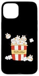 Coque pour iPhone 15 Plus Mignon film pop Kawaii Popcorn Cinema Rabbit Bunny