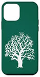 Coque pour iPhone 12 mini Belle silhouette d'arbre de chêne extérieur nature minimaliste arbre