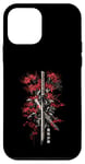 iPhone 12 mini Red Spider Lily Flower Samurai Katana Japanese Anime Otaku Case