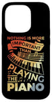 Coque pour iPhone 14 Pro Clavier de piano Motivation Design pour Pianiste