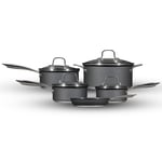 Hairy Bikers 5 Piece Non-Stick Pan Set Saucepans Frying Cassorole Pot 16-28cm