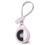 Case-Mate AirTag Holder - Case Holder For Apple AirTags with Rugged Strap - Protective Hard Shell AirTag Keychain - Air Tag Case for Dog Collar, Cat Collar, Keys, Luggage, Backpack - 1 Pack, Blush