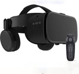 Casque Réalité Virtuelle 3d Vr Avec Télécommande, Visionneuse Vr Stéréo Pour Films Jeux Imax Lunettes Vr Sans Fil Bluetooth Compatibles Avec Iphone Ios/Android De 4,7-6,3"" ( Color : Black , Size : B0