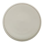 en Spain Jeu d'assiettes Plates, Grès 27.5x27.5x2.57 cm Crème