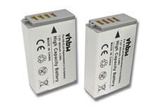 2x Battery for Nikon 1 J5 800mAh