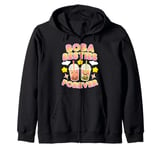 Bestie Bubble Tea Boba Besties Forever Zip Hoodie