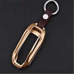 FLJKCT Car Aluminium Alloy Key Holder Cover Case Shell Chain ，For Tesla Model 3 Model S Model X Smart Remout Key Accessories