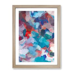 Come As You Are Abstract Framed Print for Living Room Bedroom Home Office Décor, Wall Art Picture Ready to Hang, Oak A3 Frame (34 x 46 cm)