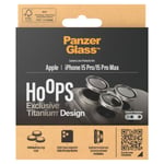 Panzerglass Protection D'écran Camera Hoop Optic Rings Iphone 15 Pro / 15 Pro Max Natural Titanium