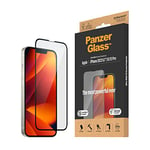 PanzerGlass™ Clear Glass screen protector for iPhone 14 - Ultra-Wide Fit tempered glass screen protector with anti-fingerprint coating and mounting aid for easy installation