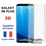 VERRE Trempé Samsung GALAXY S8 PLUS TRANSPARENT Vitre Protection Ecran Intégrale 3D - Film Total - HongWe.