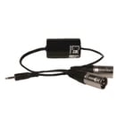 Audac isolation transformer 3.5 mm Jack han til 2 x XLR