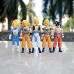 Pack Goku Action Figure Serie Anime Dragon Ball Karaktärer Goku Leksaker för Samling och Present Yellow