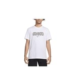 Nike T-Shirt SW Air Graphic pour Homme, Blanc/Noir, XXL