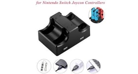 Support de station de charge joy-con 4 en 1 pour manettes nintendo switch joycon - noir