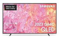 Samsung GQ75Q64CAU - 75" Diagonal klass Q64C Series LED-bakgrundsbelyst LCD-TV - QLED - Smart TV - Tizen OS - 4K UHD (2160p) 3840 x 2160 - HDR - Quan