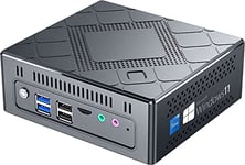 SIMPLETEK Mini PC Core i5 8279U jusqu'à 4,10 GHz Windows 11 | 32 Go RAM DDR4 240 Go M.2 + 2 To SSD | WiFi + BT HDMI + VGA + TypeC + Lecteur d'empreintes digitales Ordinateur fixe de bureau +