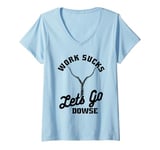 Womens Dowsing Paranormal Rods - Water Divining Dowsing V-Neck T-Shirt