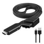 Hd N64/gamecube/snes till HDMI-omvandlare - Plug And Play 1080p Hd Link - Wiistar Hd-kompatibel (FMY) Black