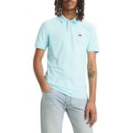 Polo Levi's® coton avec manches courtes et col polo turquoise